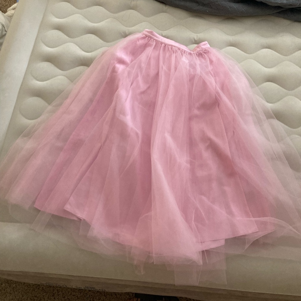 Isaac Mizrahi Pink Tulle Midi Skirt - NWT - Picture 7 of 8